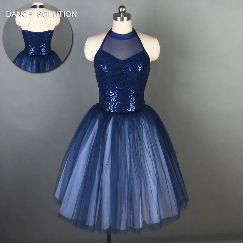 Детская и взрослая балетная пачка с воротником хомутом блестками лиф длинным