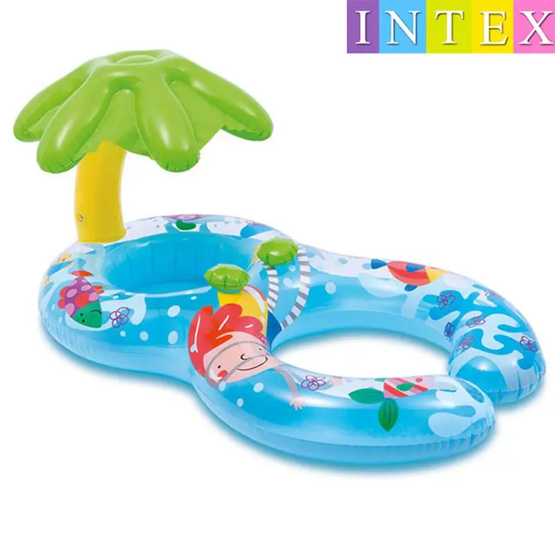 Надувное солнцезащитное покрытие из ПВХ Intex My First Baby безопасное купание кольцо