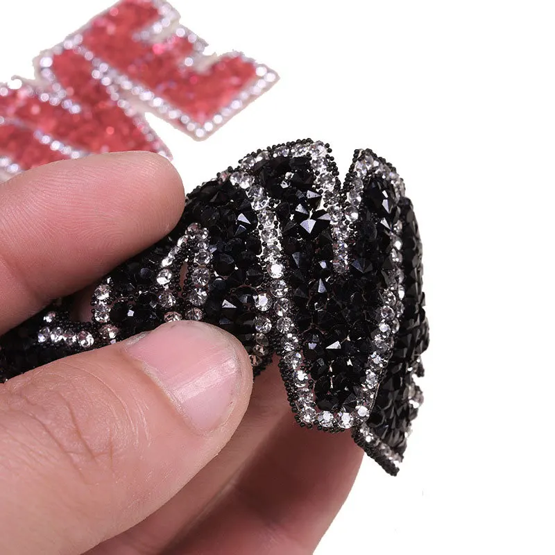 10 шт. патчи с аппликацией в виде сердечек со стразами DIY клейкая железная заплатка для одежды сумка наклейка шляпа для девочек