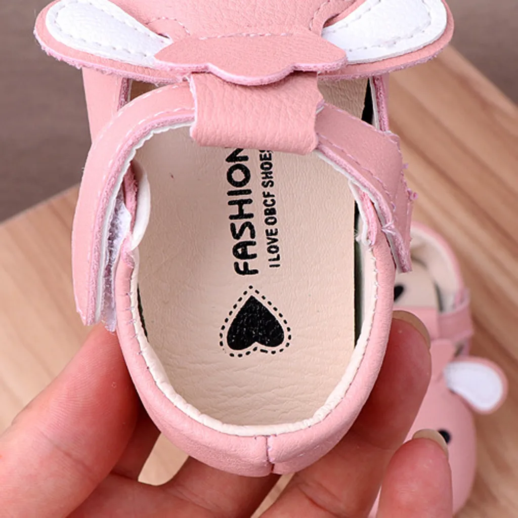 SAGACE/кожаная обувь для новорожденных девочек с милым рисунком Обувь ходьбы