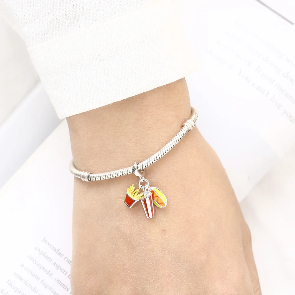 Женский браслет-талисман с бусинами из серебра 925 пробы | Украшения и аксессуары