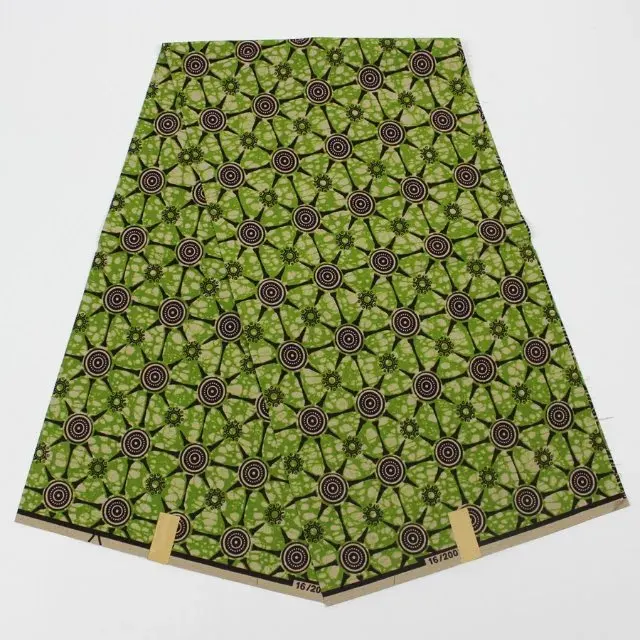 2017 Высокое Качество Модные Печатных Африканский зеленый hollandais ткань воска для