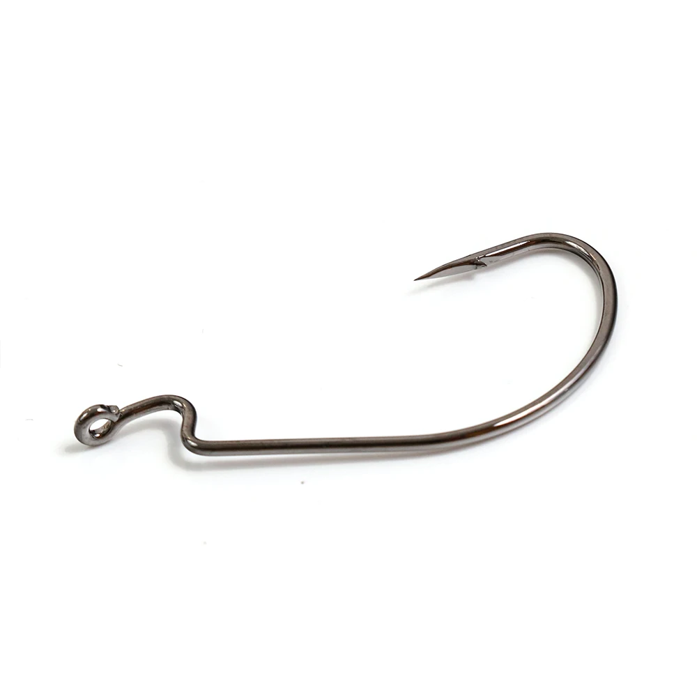 10 шт./лот рыболовный крючок с колючей спинкой офсетные рыболовные крючки