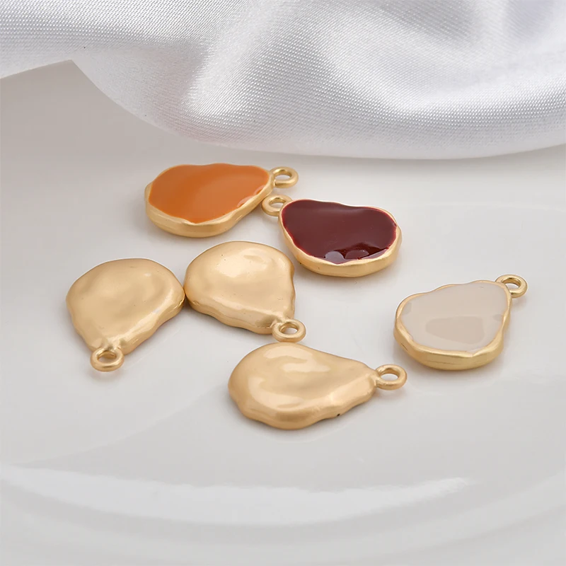 Осенне зимняя нестандартная масляная капельная Подвеска из сплава с галькой