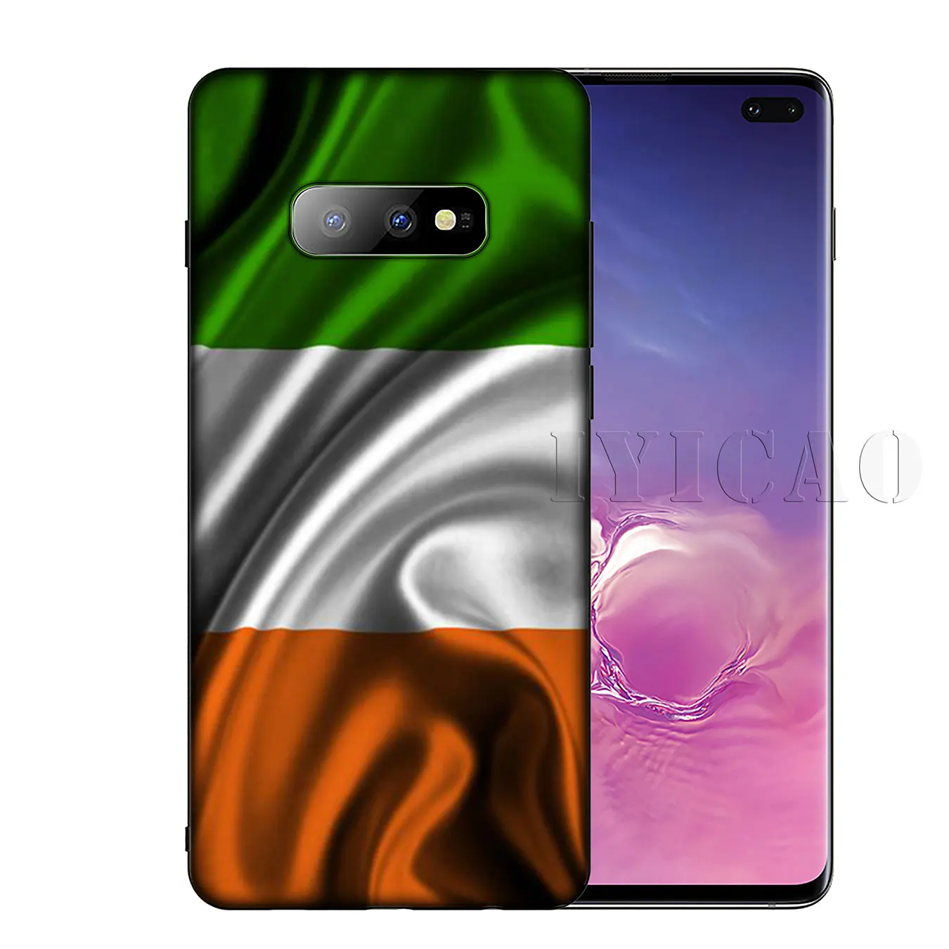 IYICAO Irish Flag art Soft Silicone Phone Case for Samsung Galaxy S20 Ultra S10 Lite S9 S8 Plus S6 S7 Edge S10e Cover |