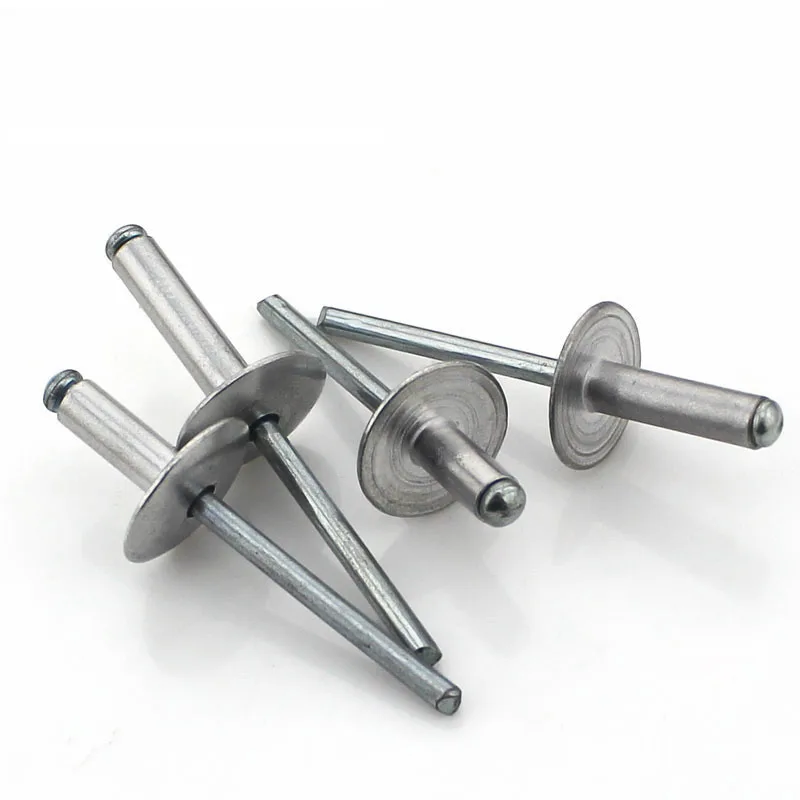 50PCS-M5*8/10/13/16/20/25 Алюминий гвоздь с широкой шляпкой/Алюминий Core заклепочное устройство/украшения для ногтей/заклёпка с прошивкой(Кепки Диаметр 16 мм
