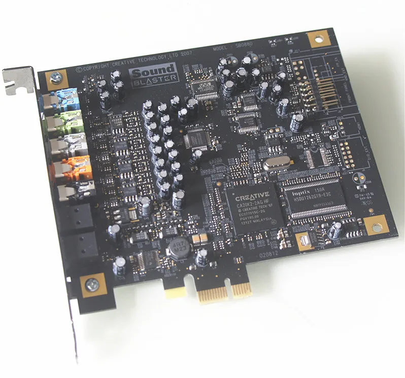 Оригинальная разборка 7 1 для креативной звуковой карты X Fi SB0880 PCI E волоконный порт