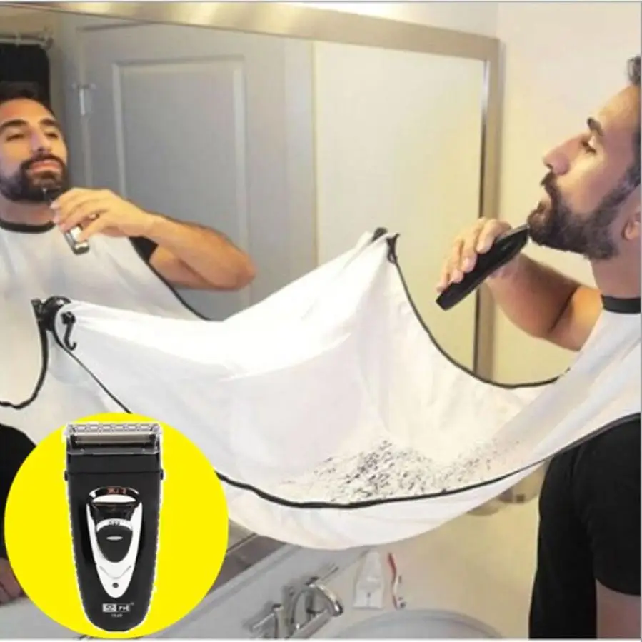 Нагрудник для бороды фартук волос с вырезом на лице брезент салона