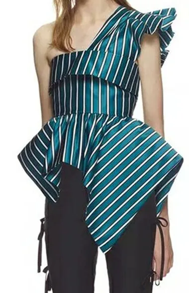 Cakucool Новая модная женская полосатая рубашка без рукавов на молнии летняя новая