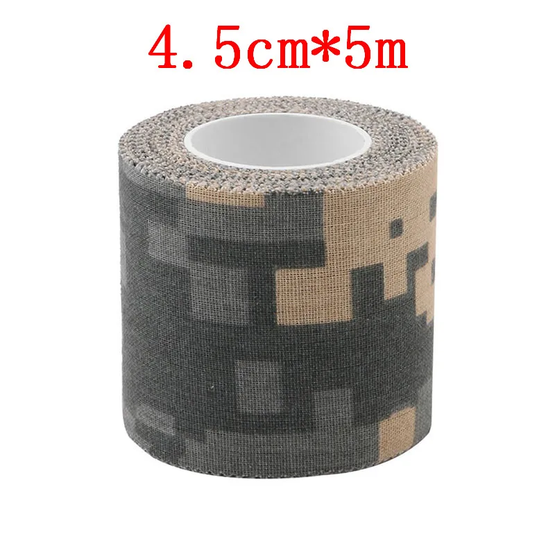 5 см x 4,5 м/5 см x 10 м армейский Камуфляжный инструмент для охоты и стрельбы камуфляжная невидимая лента водонепроницаемая пленка прочные аксессуары новое поступление - Цвет: 1