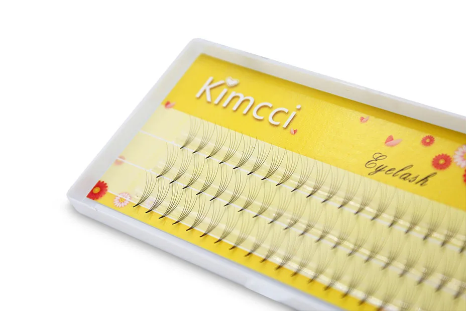 Kimcci 5D натуральные Индивидуальные ресницы из искусственной норки русский объем прививка наращивание ресниц макияж Накладные ресницы 0.07C реснички
