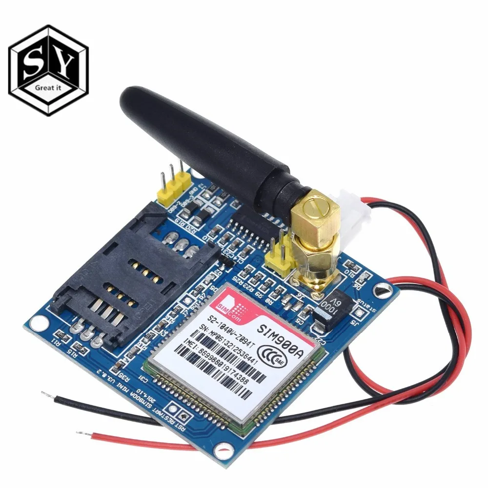 GREAT IT SIM900A SIM900 MINI V4.0 беспроводной модуль передачи данных GSM GPRS комплект с антенной C83