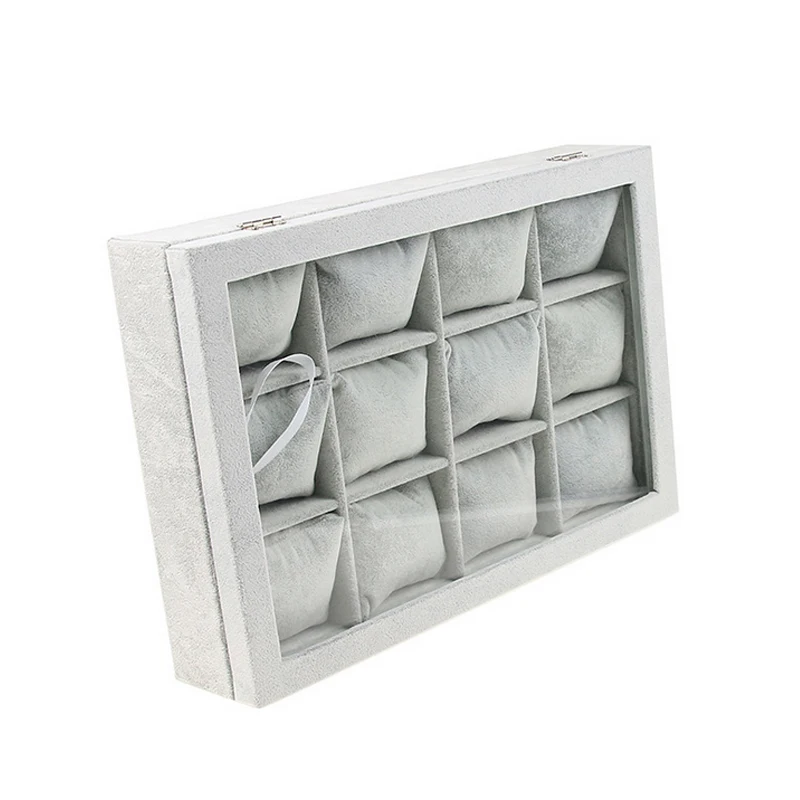 

High Quality Velvet Watch Plate Bracelet Holder 12 Small Pillow Jewelry Pallet Bracelet Box Storage Props