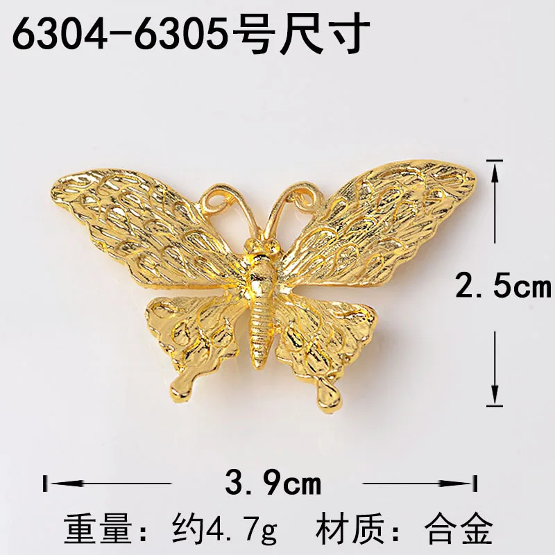 50 шт. 18*29 мм 25*39 сплав золотого/серебряного цвета материал бабочка Очаровательная