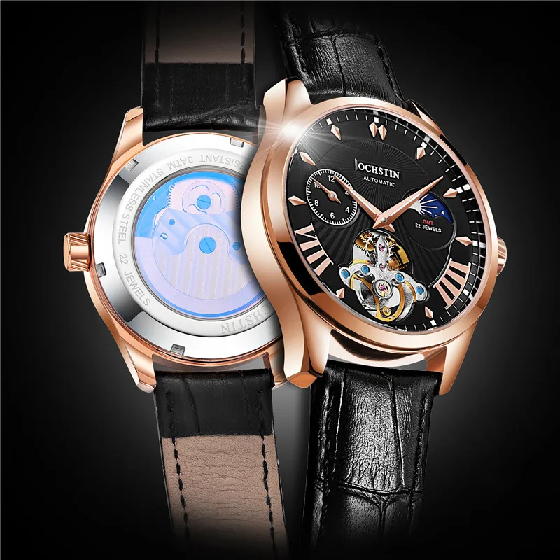 OCHSTIN мужские часы Tourbillon автоматические механические лучшие брендовые Роскошные