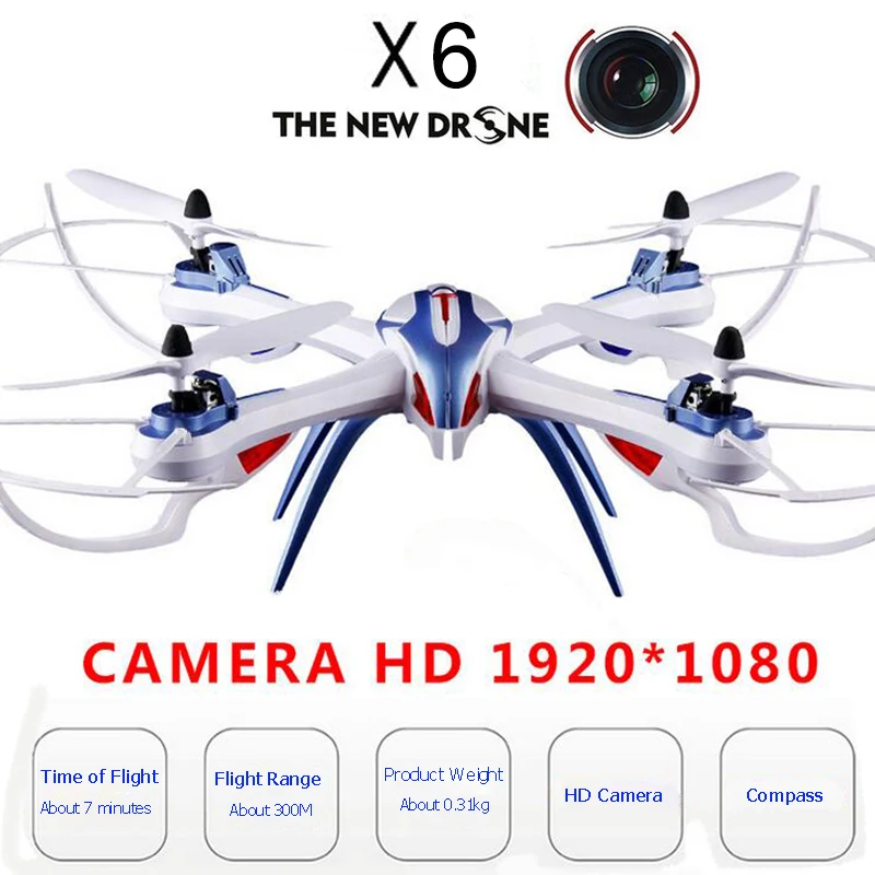 Тарантула X6 Дрон с дистанционным управлением HD RC вертолет 4 канала WiFi 300 м