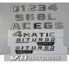 Хромированные значки-эмблемы для букв в багажнике для Mercedes Benz A B C E G S GLS GLE CLS CLA Class AMG 4matic 2017 2018 2019 2020