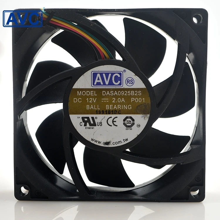 1 шт. DASA0925B2S 90 мм 90*90*25 мм 9025 12 в а 4-проводный свинцовый ШИМ охлаждающий вентилятор для AVC