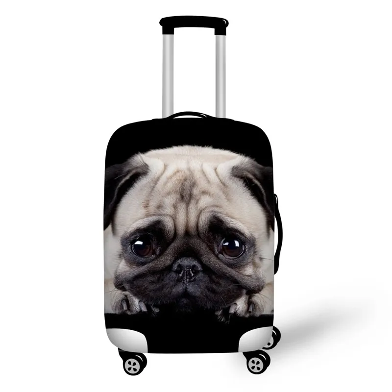 Z3047 Nopersonality Puppy принт с Мопсом багаж защитный чехол эластичный 18-30 дюймов чемодан Крышка Водонепроницаемый для дорожных принадлежностей - Цвет: Z3047