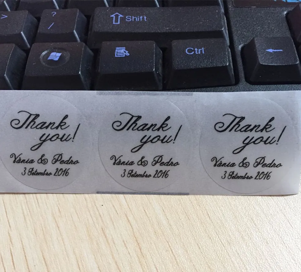 

90pieces 1.18inch Wedding Bridal Shower Thank you Round circle Favor Stickers invitation card envelope seal Labels