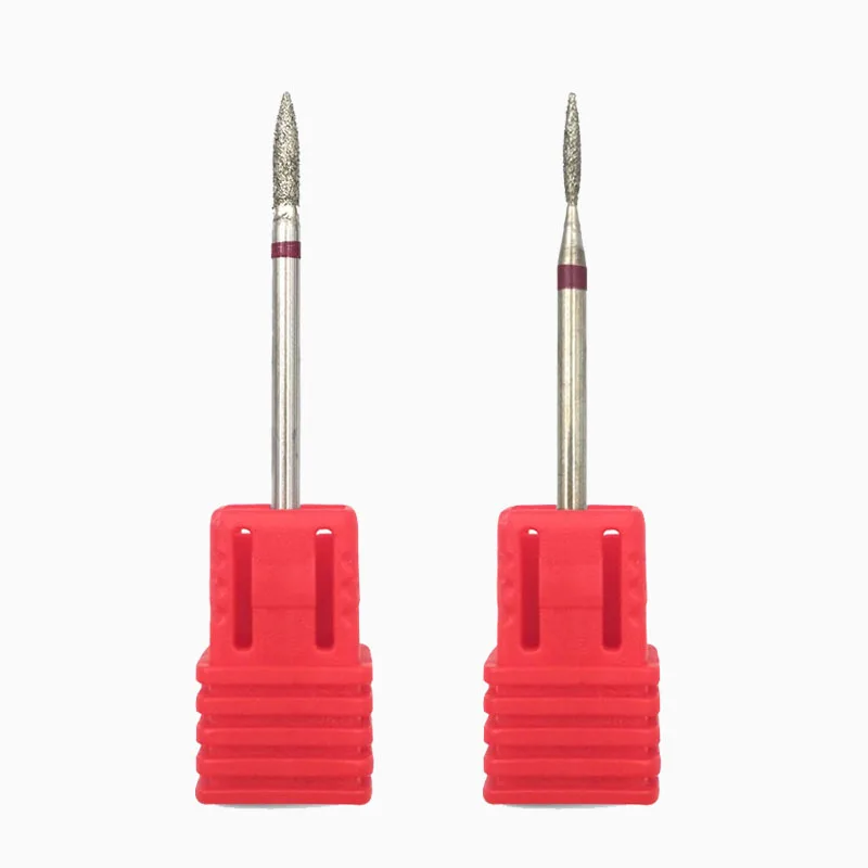 GD0208DAndGD0307D HYTOOS 2 шт. алмазное сверло для ногтей набор роторных заусенцев маникюрные фрезы для очистки кутикулы сверлильный станок аксессуары фрезы для ногтей инструмент - Цвет: GD0208DAndGD0307D