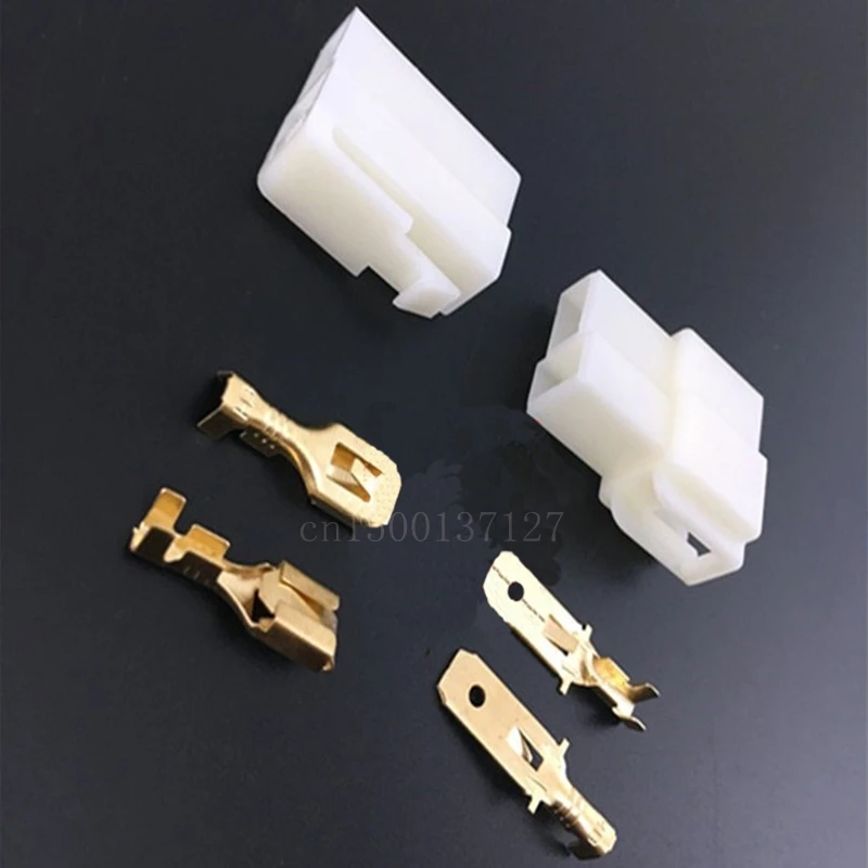 6.3 мм 1/2/3/4/6/8 pin автомобильные 6.3 Электрический провод Разъем Мужские женский кабель терминал разъем Наборы мотоцикл Ebike автомобиля