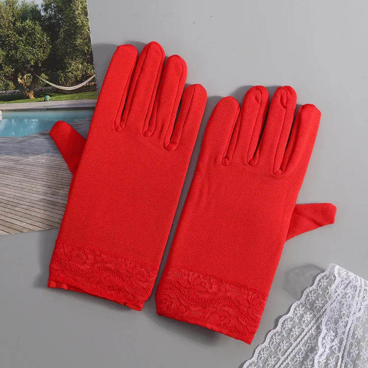 22cm Women Men Thermal Elastic Short Gloves Riding Dance Drama Performance Props Party Supplies Christmas|Мужские перчатки| |