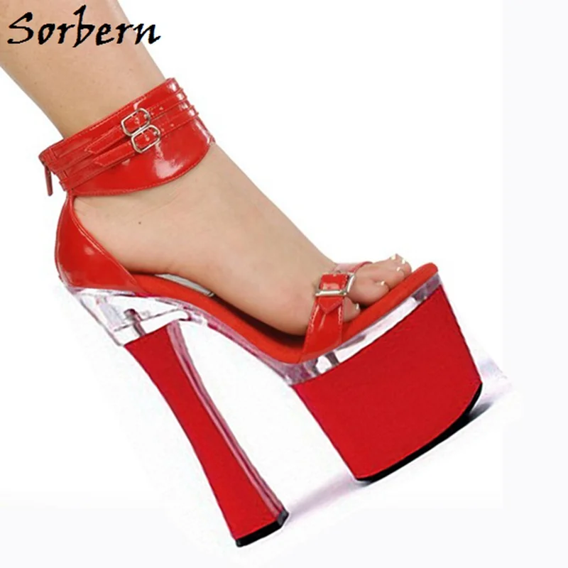 

Sorbern Zipper Open Toe Sandals Designer Summer Fashion High Heels Platform Ladies Sandals Size 10 Women Shoes Custom Color