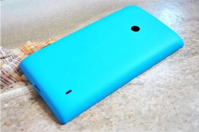Новинка, задняя крышка для nokia 520, задняя крышка для аккумулятора, крышка для microsoft Lumia от nokia 520, задняя крышка без логотипа+ 1 пленка - Цвет: lake blue