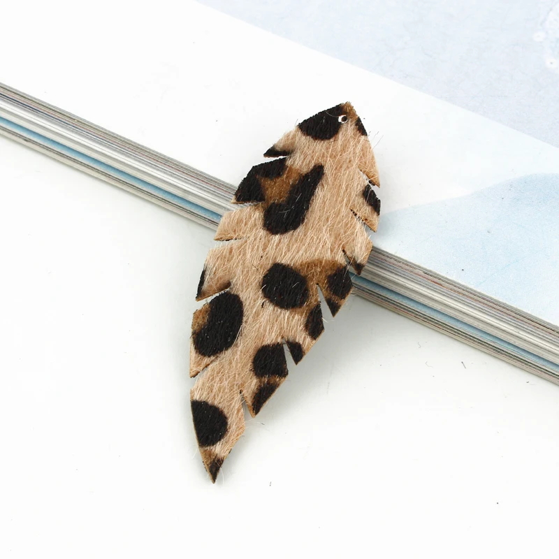 2 шт. модные серьги из искусственной кожи с листьями подвески ювелирное изделие