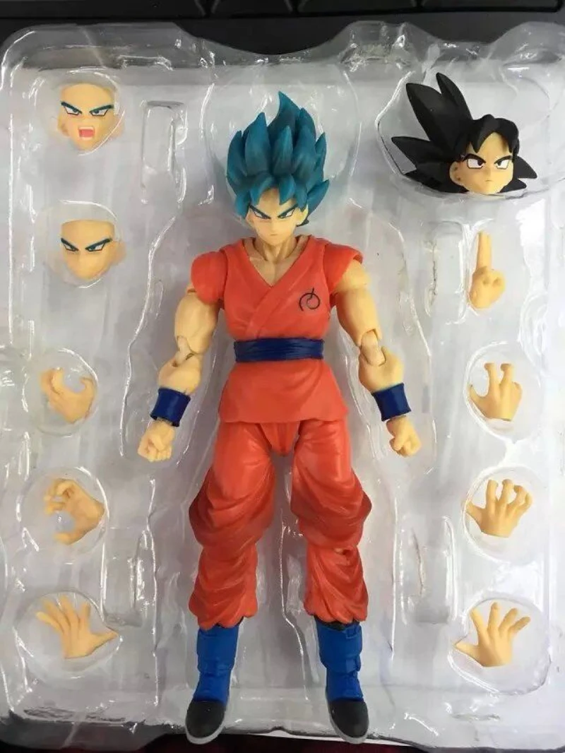 Новый аниме Fukkatsu No F Super Saiyan God SS Gokou Goku фигурка S. H. Figuarts (SHF) Dragon Ball Z игрушка 16 см