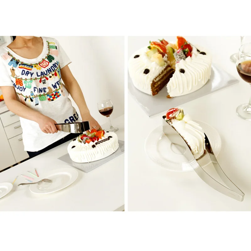 Cake Slicer Server Stainless Steel Cutters Cookie Fondant Dessert Tools Pie Knife Cutter Mold Diy Bread |