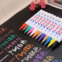 12colors markers pen set writing marking plasticglasssteelwoodclothes design mark pen set for diy drawings art supplies