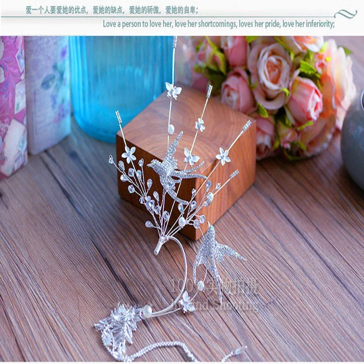 1 пара новинка птица водяная дрель птицы Длинная кисточка подвесная свадебная