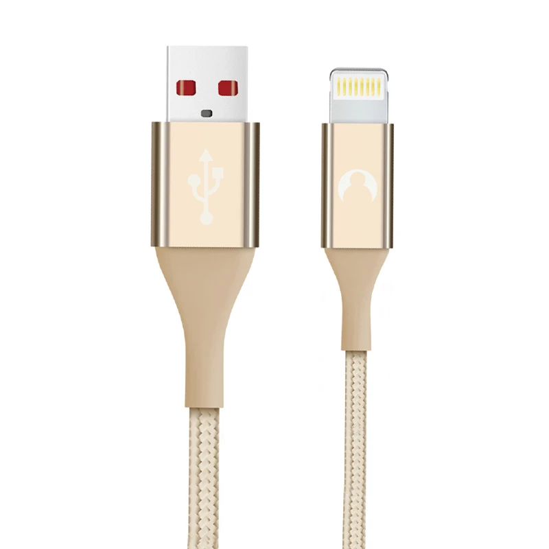 Золотой Snowkids USB зарядное устройство для телефона MFi кабель для Lightning-USB кабель для iPhone 11X8 7 6 5 XR XsMax длинный до iOS 12 Синхронизация данных - Цвет: Золотой