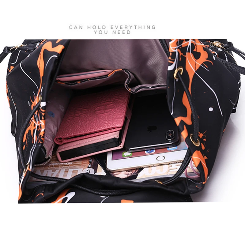 

2019 New Innovative Design Cool Women's Backpack Waterproof Travel Backpack Graffiti School Bag Pack Mochilas Mujer ZZL82C