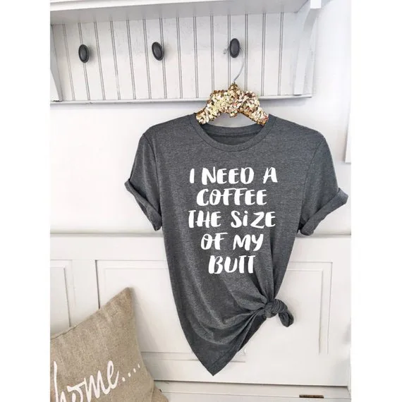 

Sugarbaby оригинал, мне нужен кофе, размер моего бойфренда, стильная рубашка унисекс, Милая футболка, подарок для любителей кофе