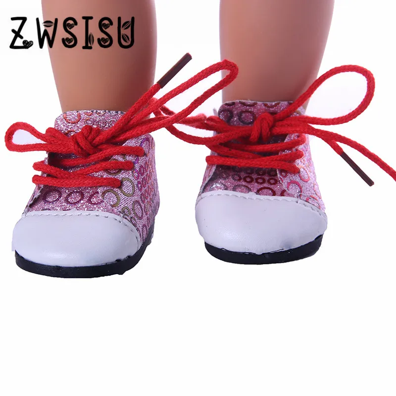 Супер яркий все виды парусиновой обуви для 18-дюймовой американской куклы подарок