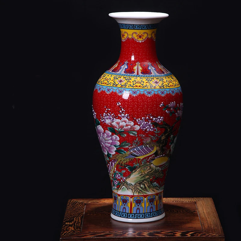 

Wedding Decoration Chinese Big Antique Enameled Porcelain Ceramic Vases