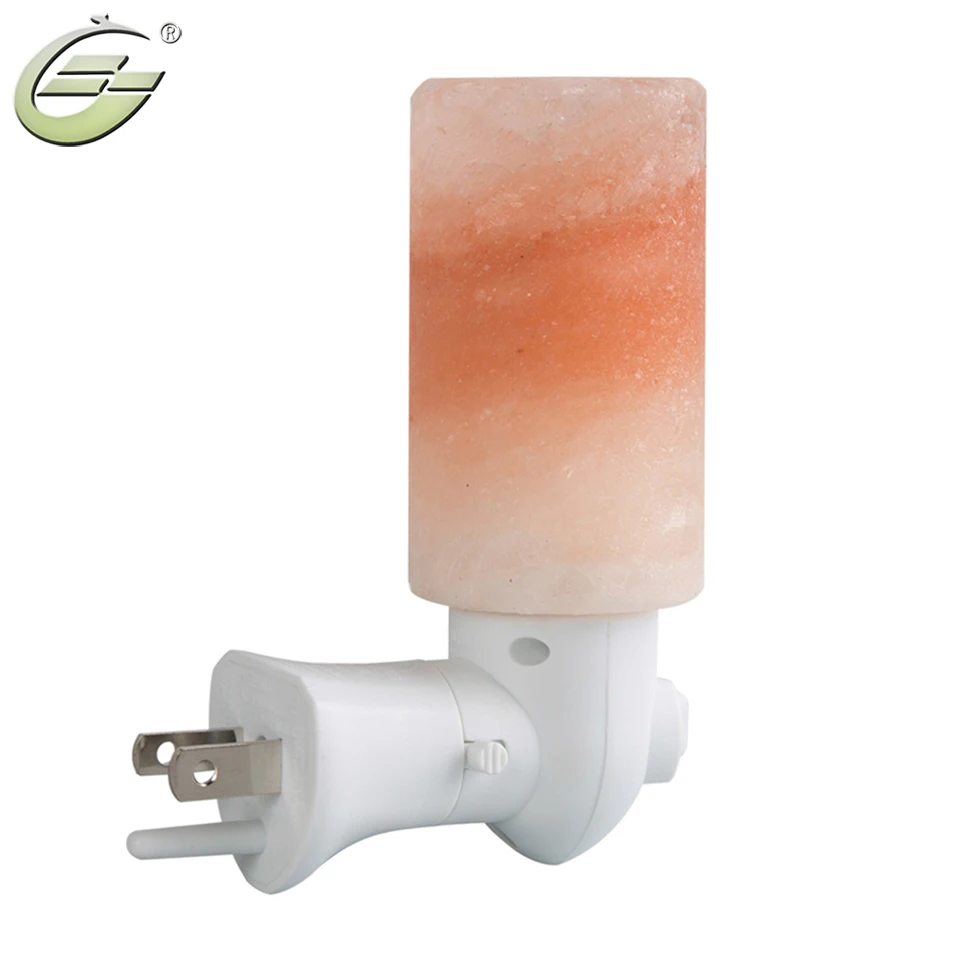 Резной Природный Кристалл Гималайской Соли лампы мини Ночной светильник с