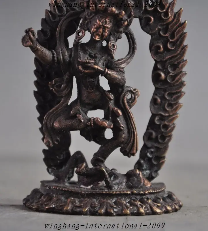 Старая тибетская Тантра буддизм Бронзовая Дордже ваджрайогини богиня статуя