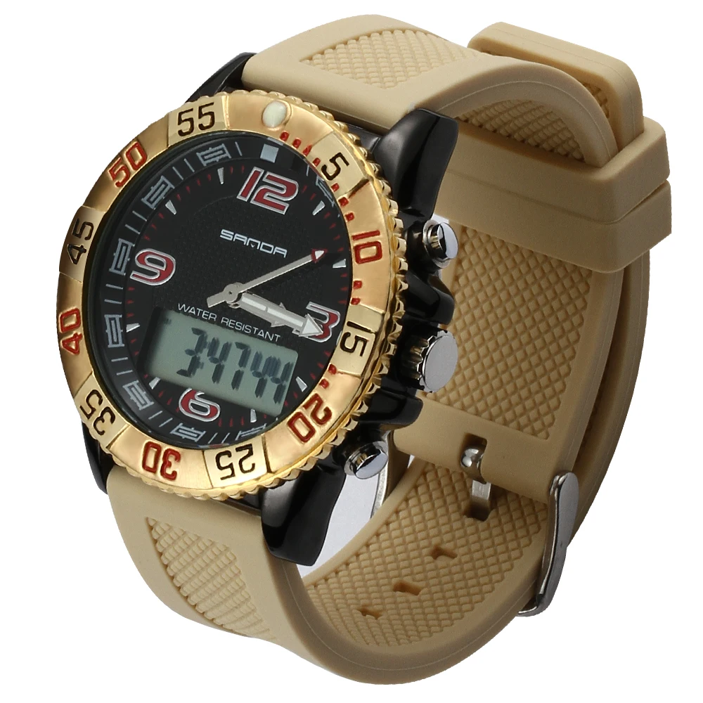 SANDA брендовые роскошные женские спортивные часы модные цифровые наручные со