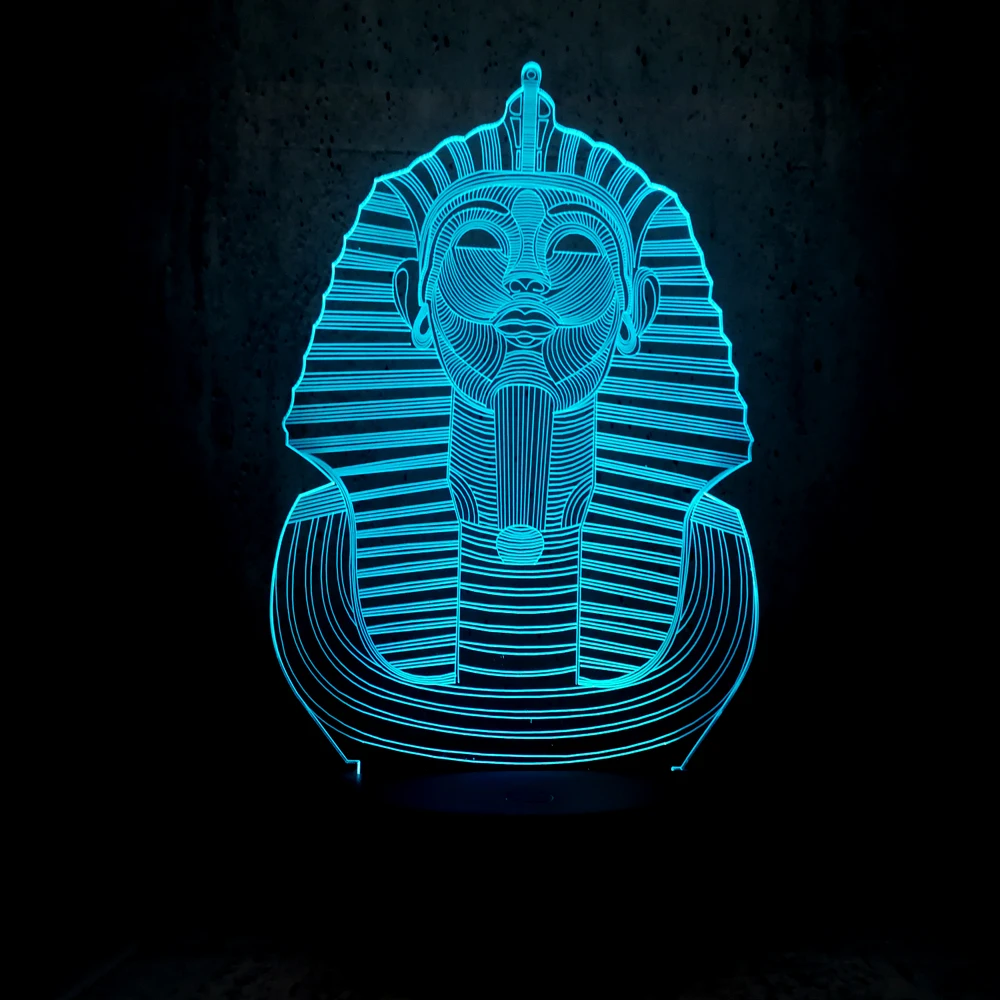 Новый 3d Сфинкс Usb Rgb Светодиодный Ночник светильник многоцветный меняющийся