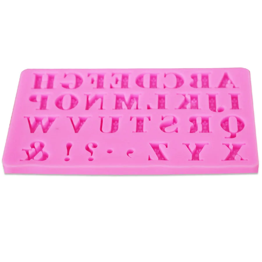 10PCS/SET M350 English Letters Silicone Mold Cake Border Fondant Decorating Tools Candy Chocolate Gumpaste Moulds | Дом и сад