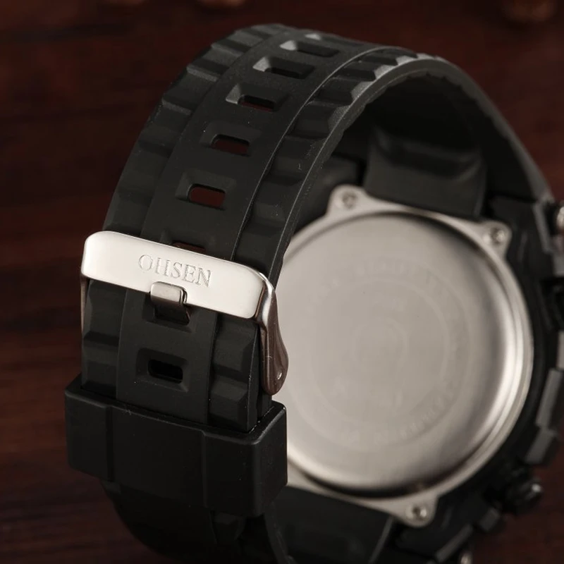 Часы наручные OHSEN Мужские спортивные с хронографом брендовые цифровые