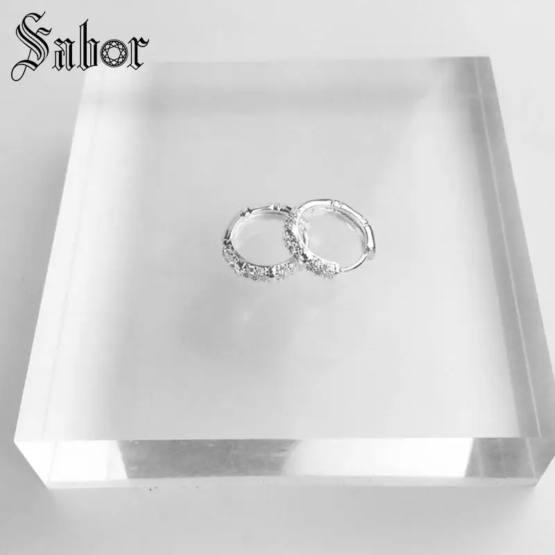 Серьги кольца с креольским бамбуком на петлях новинка 2020 Модная бижутерия