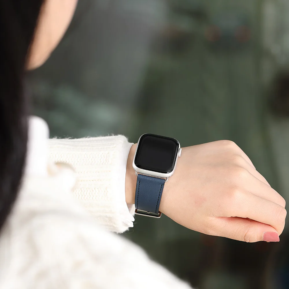 CHIMAERA совместимый для наручных часов Apple Watch, версии кожа 44 мм 40 мм, 42 мм, 38 мм, версия 4/3/2/1 подходит для наручных часов iWatch, ремешок наручных часов Apple Watch, версии