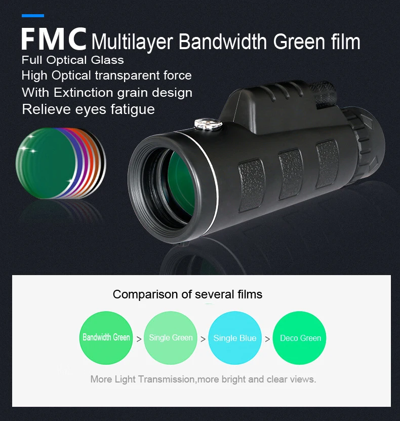 Монокулярный телескоп охотничий HD регулируемый 40x60 для наблюдения за птицами