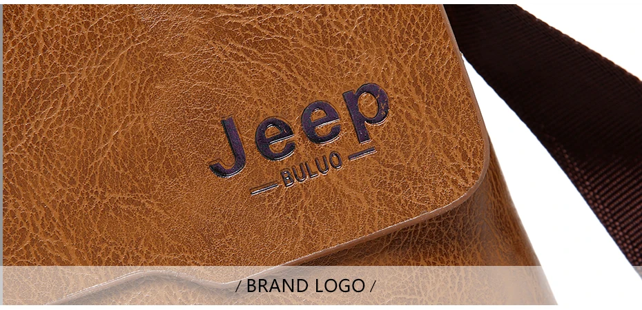 Мужская сумка-тоут, набор JEEP BULUO, известный бренд, новая модная мужская кожаная сумка-мессенджер, мужская сумка через плечо, деловые сумки для мужчин