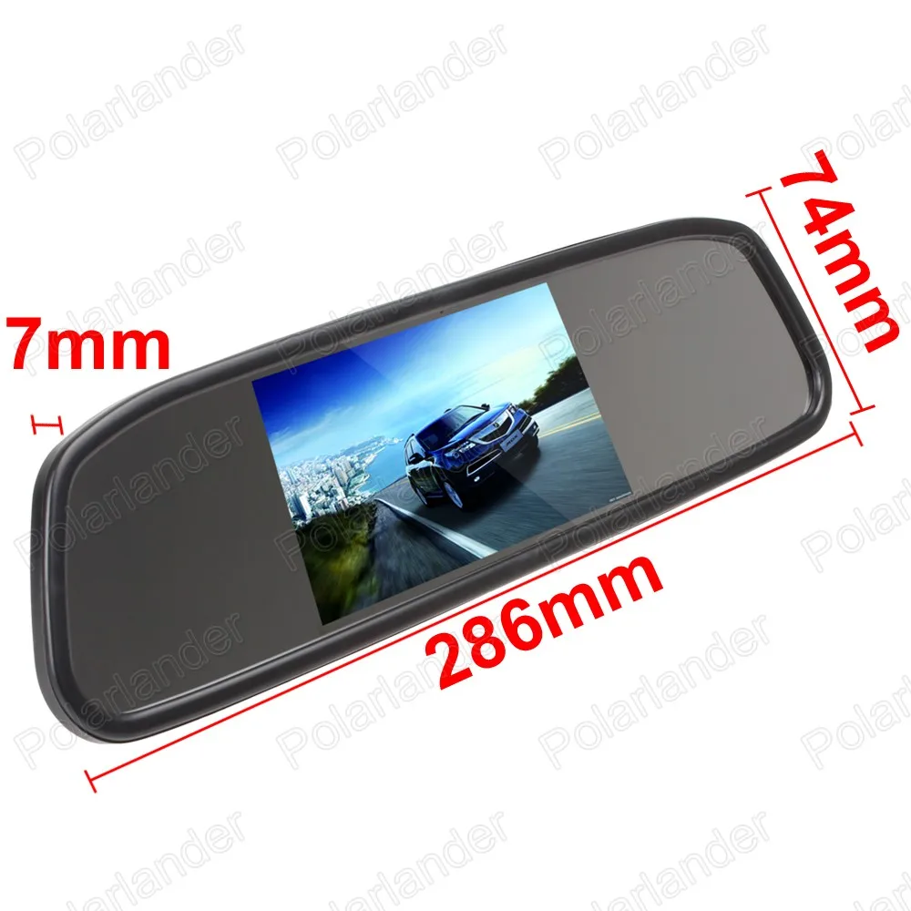 4 3-дюймовый TFT LCD 640x272 Автомобильное зеркало заднего вида парковочный монитор для